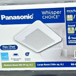 Panasonic Whisper Choice RG-C811A 80CFM  .3 Sones 