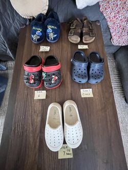 Assorted Toddler Crocs, Sandals, Slippers