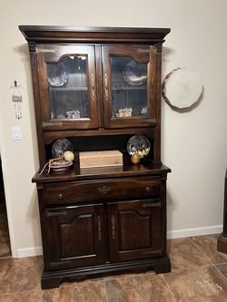 Solid pine hutch by Virginia House