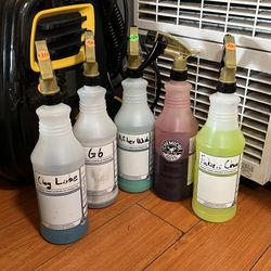 Chemical Guys Toro Gold Spray Bottles With Chemicals Auto Detailing