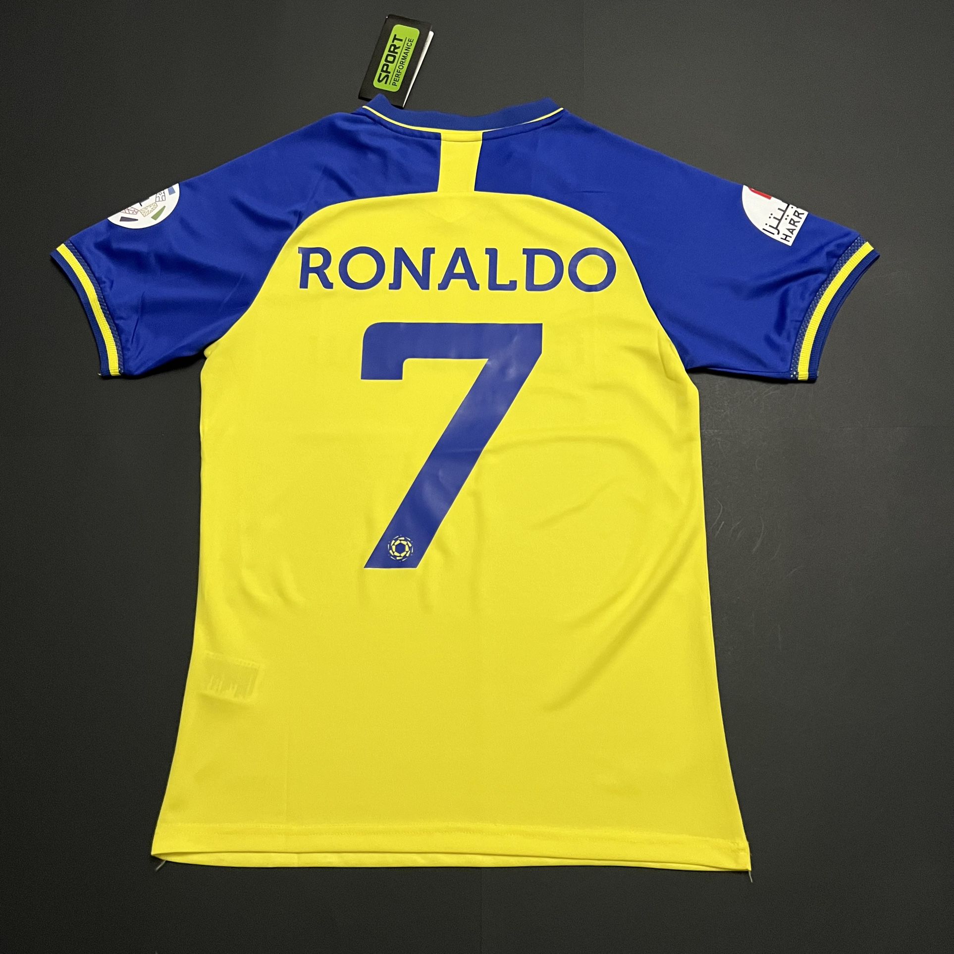 Bundle Of 2 Jerseys (medium And Large)—Cristiano Ronaldo #7 Al Nassr 2022/2023 Home Soccer Jersey- Player Version  