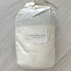 NIP / NWT Restoration Hardware 'Milou' Linen Duvet Cover