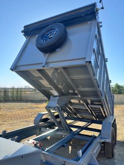 Brand New 14ft Long HEAVY DUTY SCISSOR LIFT Hydraulic Dump Trailer FULLY LOADED 💪🏻