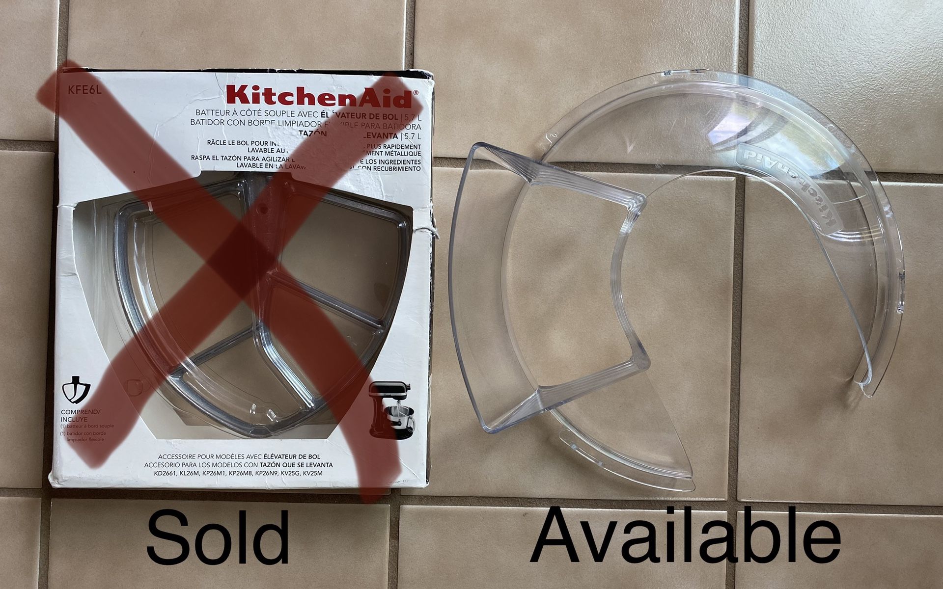 KitchAide Mixer Pouring Shield