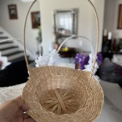 Wicker Flower Girl Basquets 