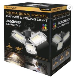 Swivel garage and ceiling light
