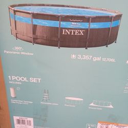 14ft Prism frame 
greywood 
Clearview premium pool set