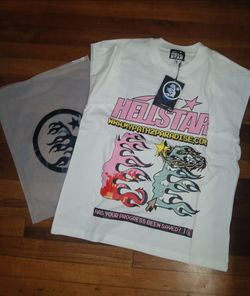 Hellstar Graphic T-Shirt White New with Tags