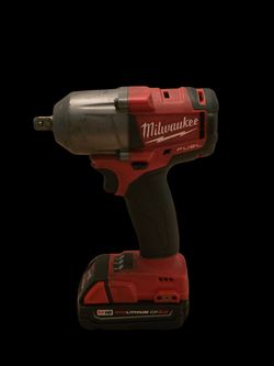 Milwaukee M18 FUEL Lithium Ion Brushless Cordless Mid Torque 1/2 in. Impact Wrench W/ Pin Detent