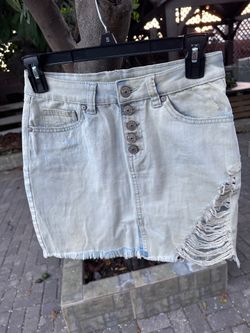 Rewash Light Blue Denim Mini Skirt Size 3