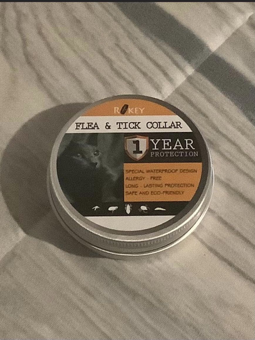 Rokey Cat Flea and tick collar. 1 yr. protection
