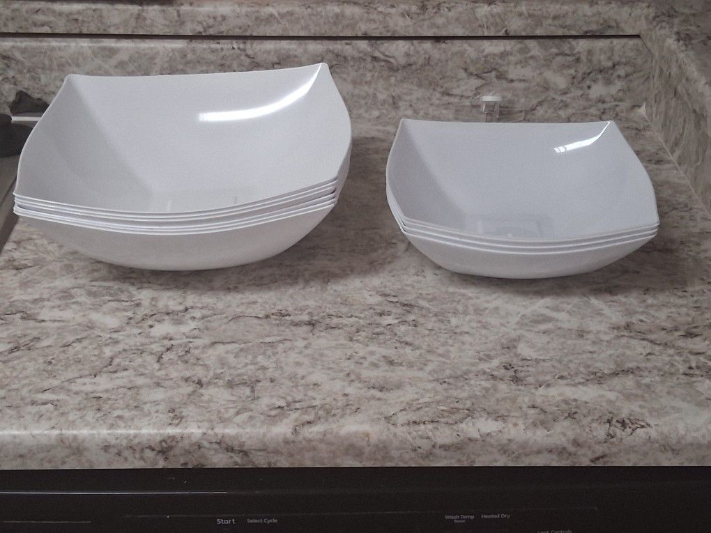 White Catering Bowls (128 oz & 64 oz)
