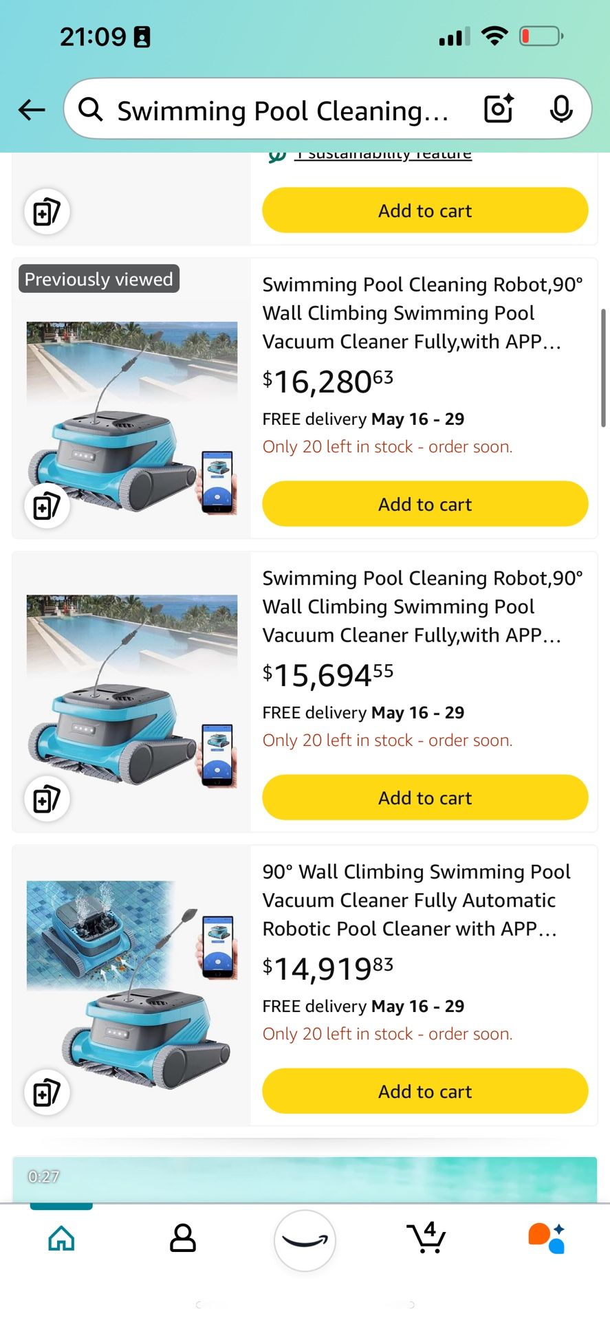 Pool Robotic Vacuum