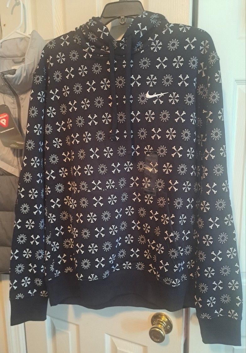 Nike Hoodie Mens Size Large New With Tags Black/White