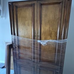 Solid 2 Door Wood Cabinet