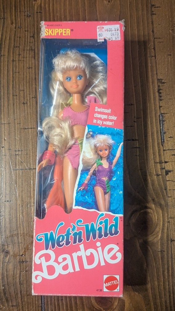 1989 Wet 'n Wild Skipper Barbie 