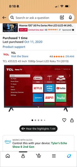 43” Smart TV