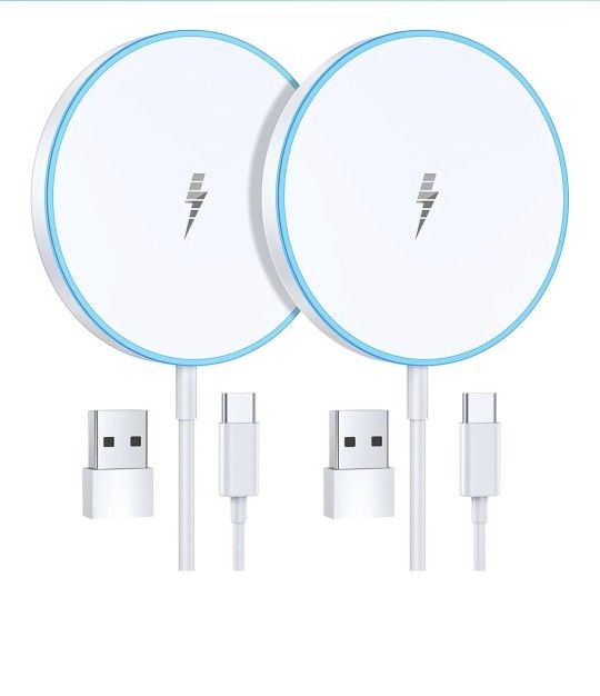 2 PK MAGNETIC WIRELESS CHARGERS