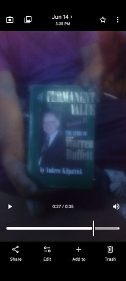 Of Permanent Value Biography of Warren Buffet first edition