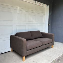 Modern IKEA Karlstad Brown Loveseat •FREE DELIVERY•