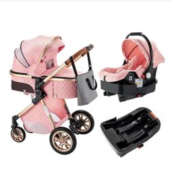 Premium 3-in-1 Baby Stroller 