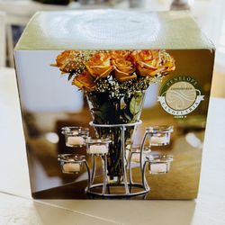 Glass & Metal Candelaria Centerpiece