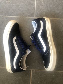 Navy Vans Old Skool Herringbone VANS Off Wall Old Skool Sneakers