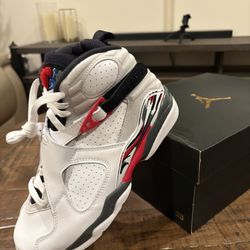 Sizes 6.5y & 7y Jordan 8 Retro White True Red (2025) GS