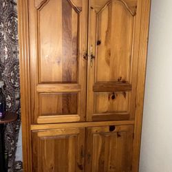 Solid Wooden Armoire Dresser 