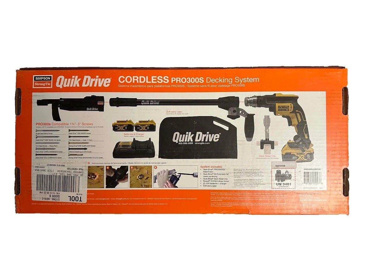 Simpson Quik Drive DeWalt Screw Gun Kit