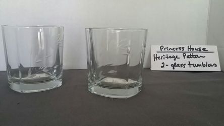 Princess house heritage pattern tumblers