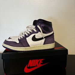 Jordan 1 court purple customs