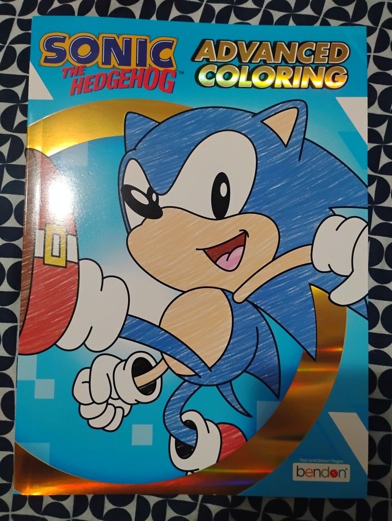 New Sonic The Hedgehog Advanced Coloring Book