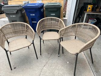 Set of 3 Outdoor chairs