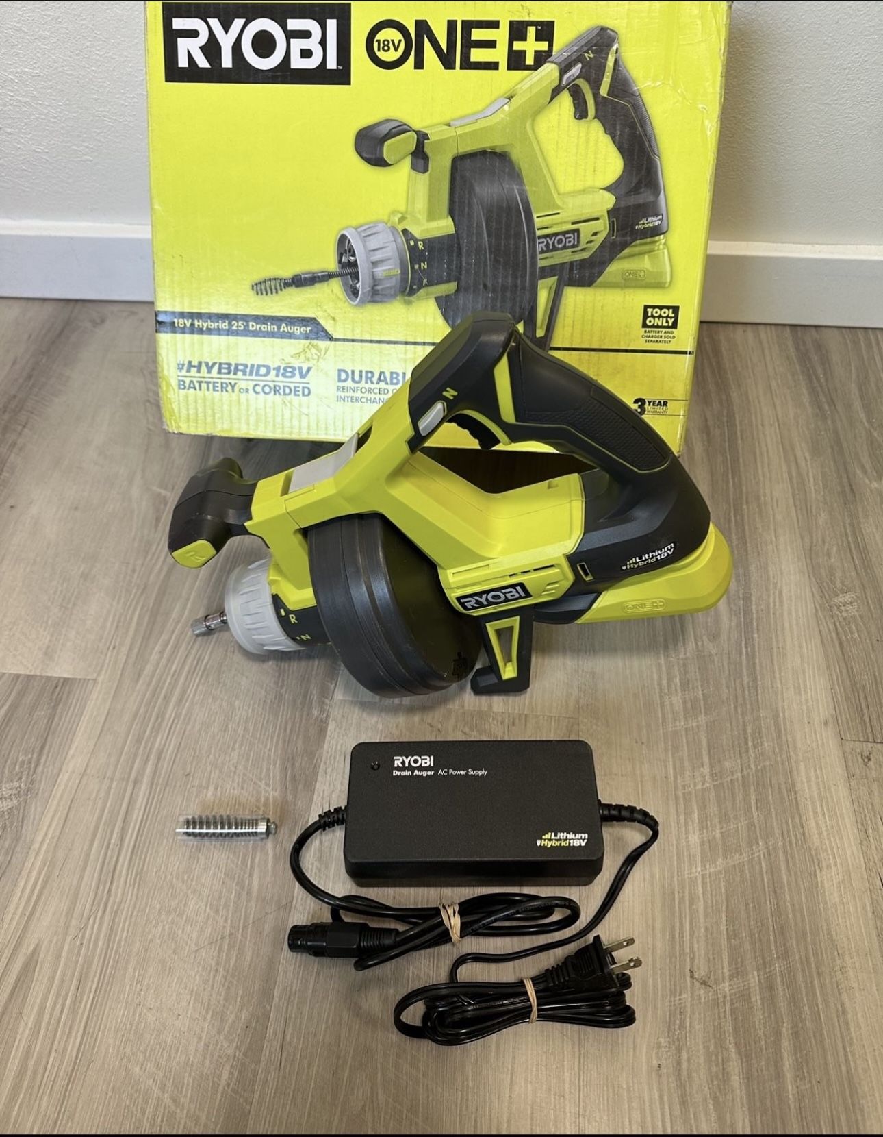 RYOBI ONE+ 18V Hybrid Drain Auger (Tool Only)