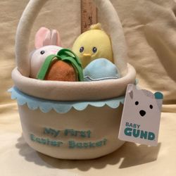 Baby Gund My First Easter Basket Plush Bunny Chick Carrot Egg