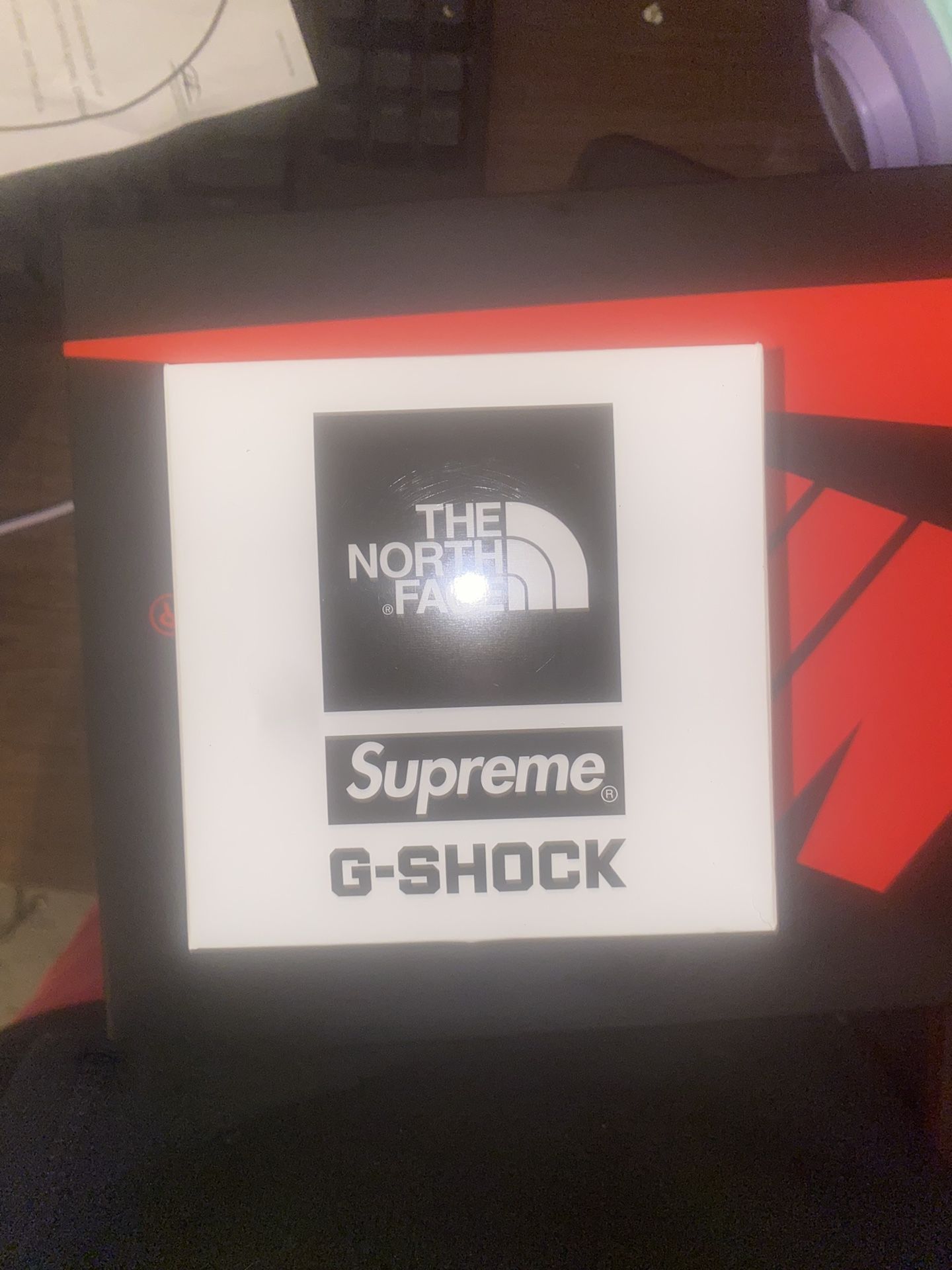 Supreme, North face, G-shock watch