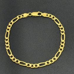 14k solid yellow gold 8 inch bracelet 5mm 10.1 grams
