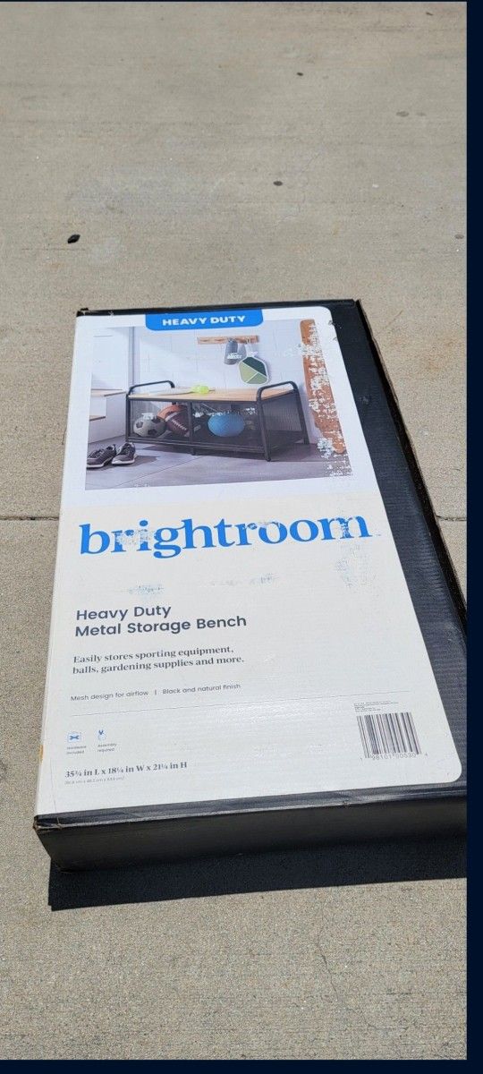 Metal Storage Bench - Brightroom (NEW)