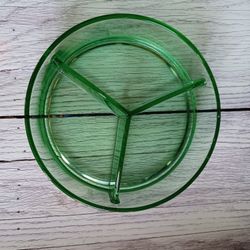 Vintage Green Glass Dish