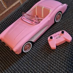 Mattel Hot Wheels Barbie the Movie RC Corvette Car - Pink