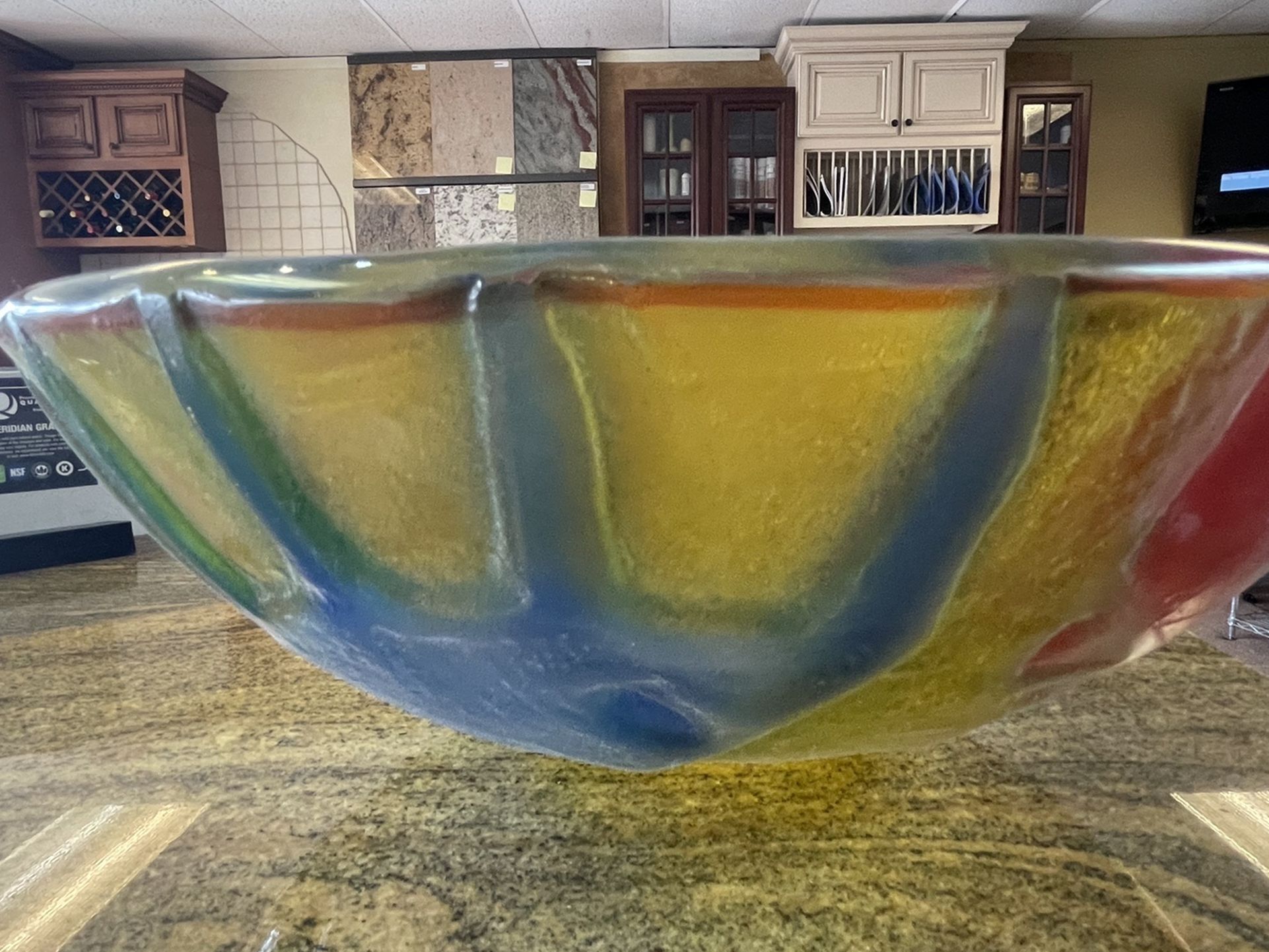 Sink - Glass Bowl Shape Vessel Bathroom