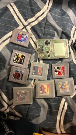 Retro gameboy pocket (clear) non color screen / and games
