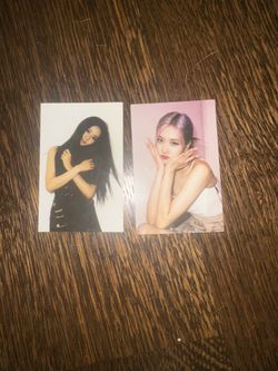 blackpink the album photocards jisoo & rose kpop