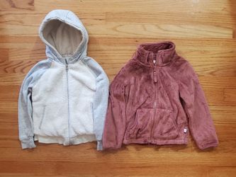 Girls small 6/6x zip up jackets