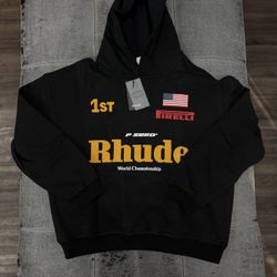 Rhude Championship Hoodie Black 