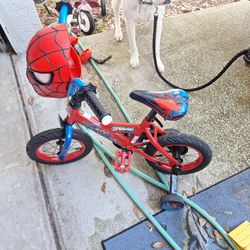 Huffy Spiderman Bike With Training Wheels