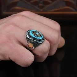 ❣️🔥MENS RING - TURQUOISE SIZE 10
