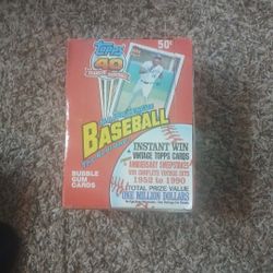91 Topps Baseball Card Box Unopened