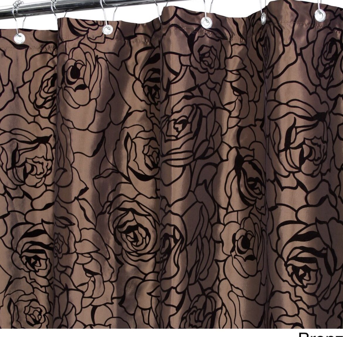 Watershed Luxury Rose Pattern Shower Curtain
